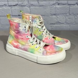 Cat & Jack little kid tie dye combat boot size 13